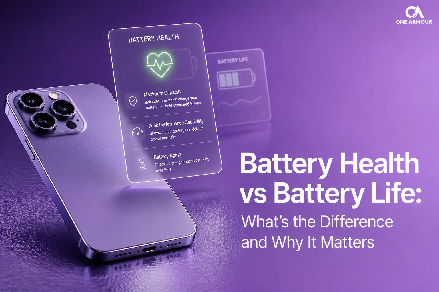 Onearmour_battery battery health vs battery life