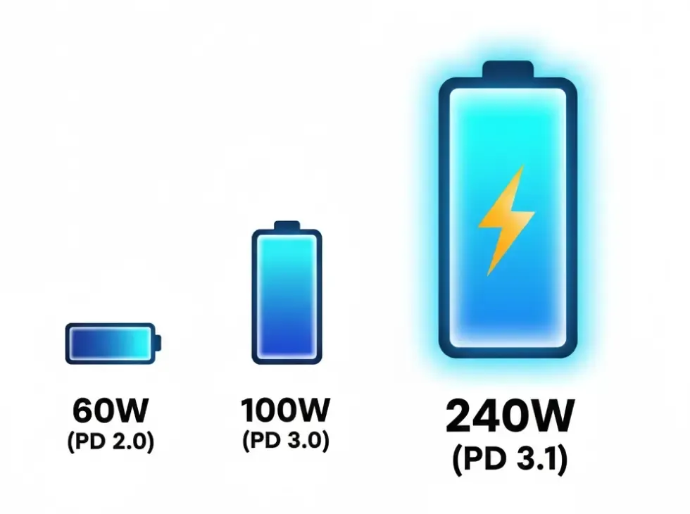 USB PD 3.1 100W to 240W