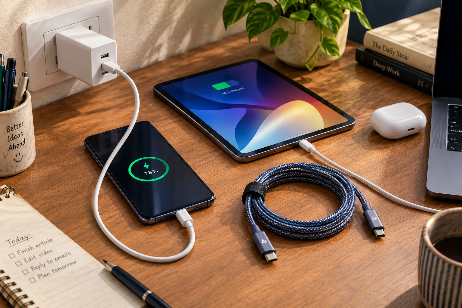 USB-C cable wattage markings and power capacity