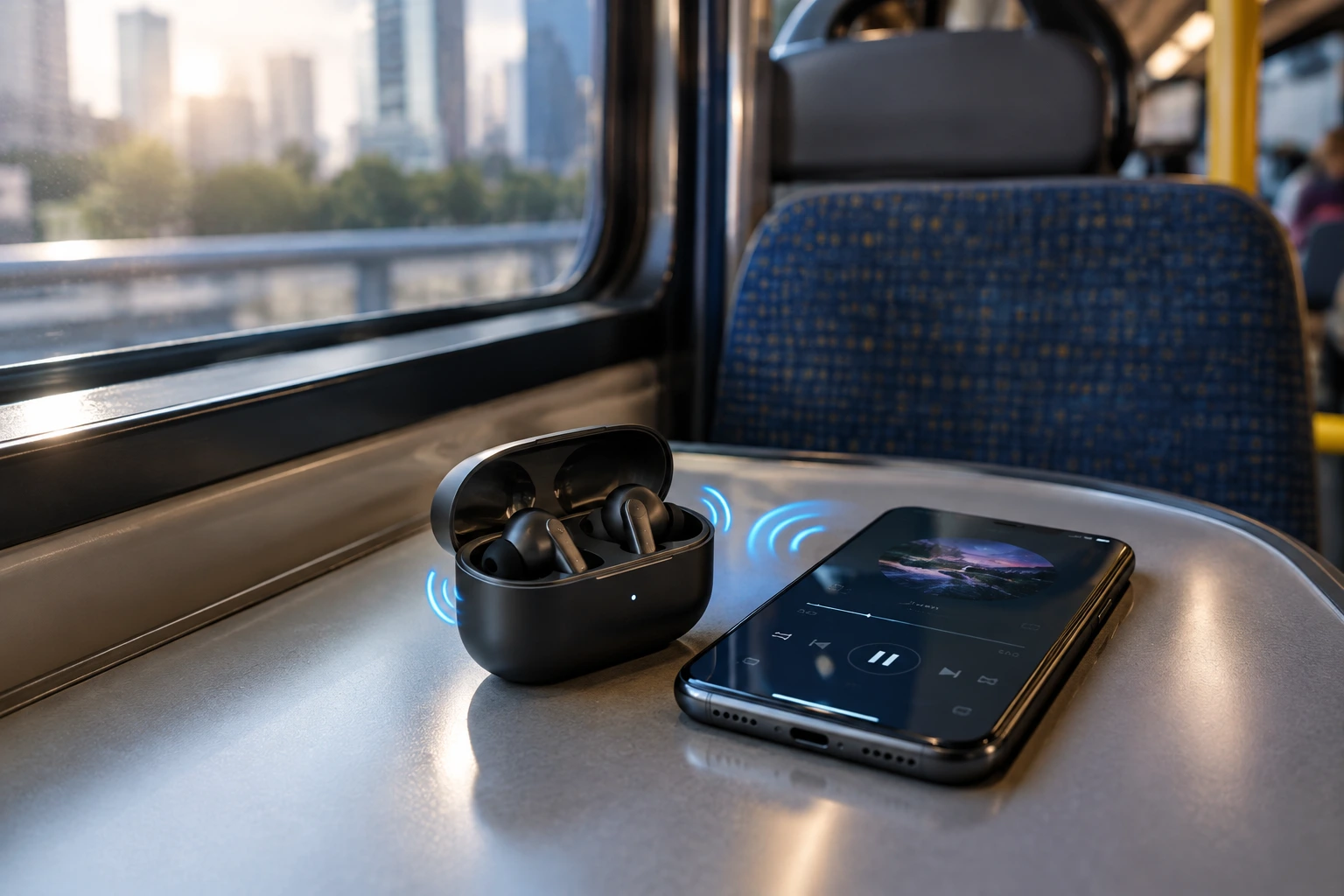 Wireless earbuds power usage