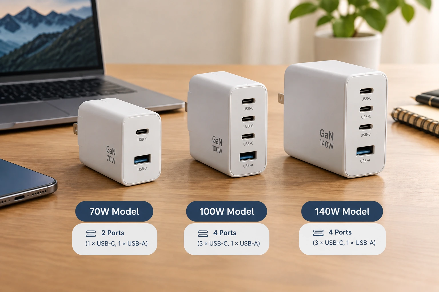 USB-C cable wattage markings and power capacity